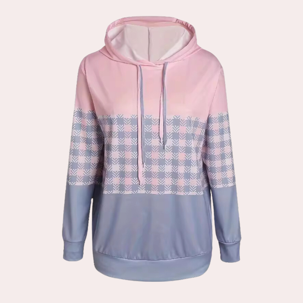 Sweat Capuche Femme Rayé Élégant pour Printemps - PanierRoyale