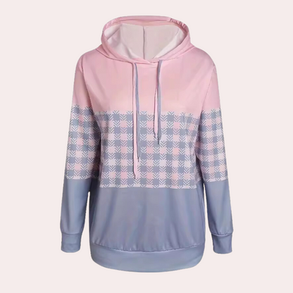 Sweat Capuche Femme Rayé Élégant pour Printemps - PanierRoyale