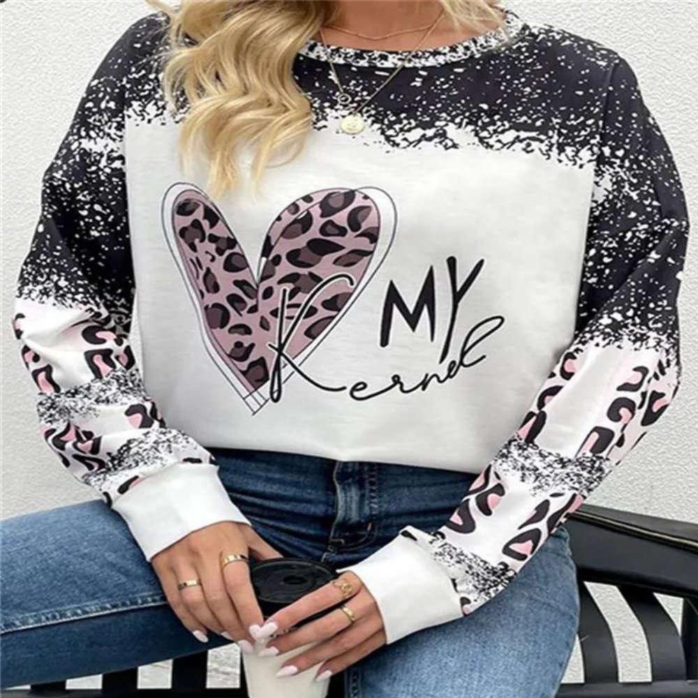 Pull Femme Décontracté Jean Doux Imprimé Floral