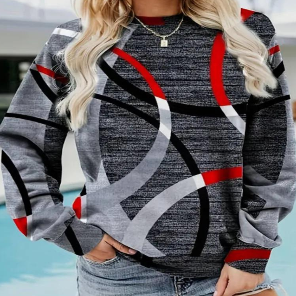 Pull Femme Décontracté Jean Doux Imprimé Floral