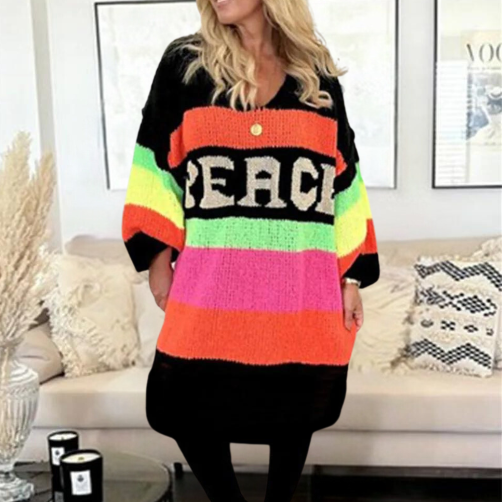 Pull Femme Long et Élégant Couleurs Tendances