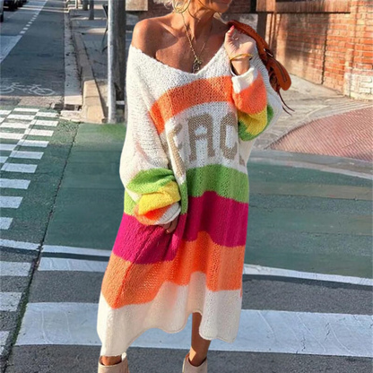 Pull Femme Long et Élégant Couleurs Tendances