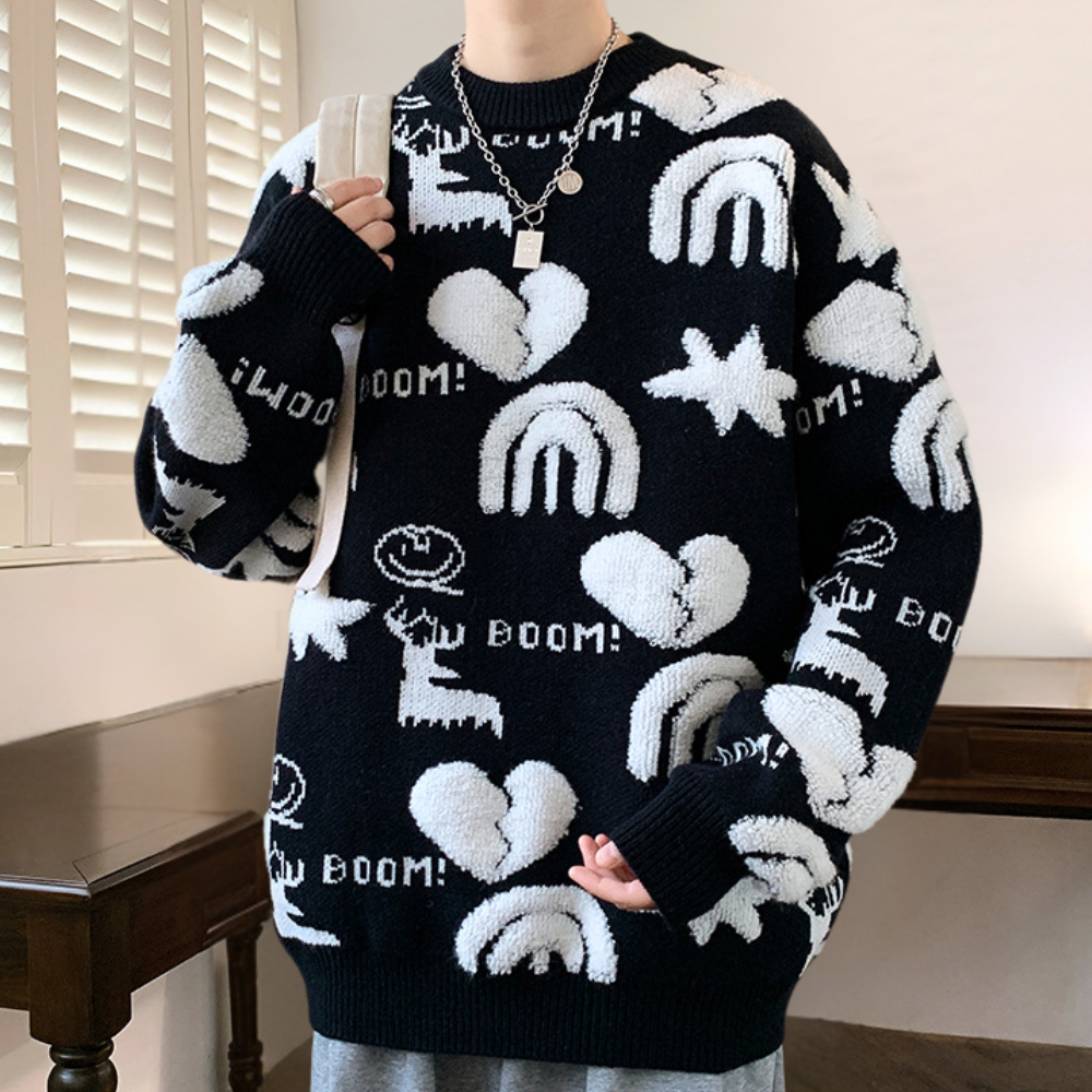 Pull Homme Tricoté Chaud et Élégant - PanierRoyale