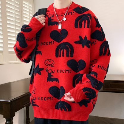 Pull Homme Tricoté Chaud et Élégant