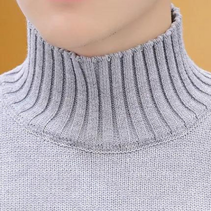 Olek - Pull col roulé en color block pour hommes