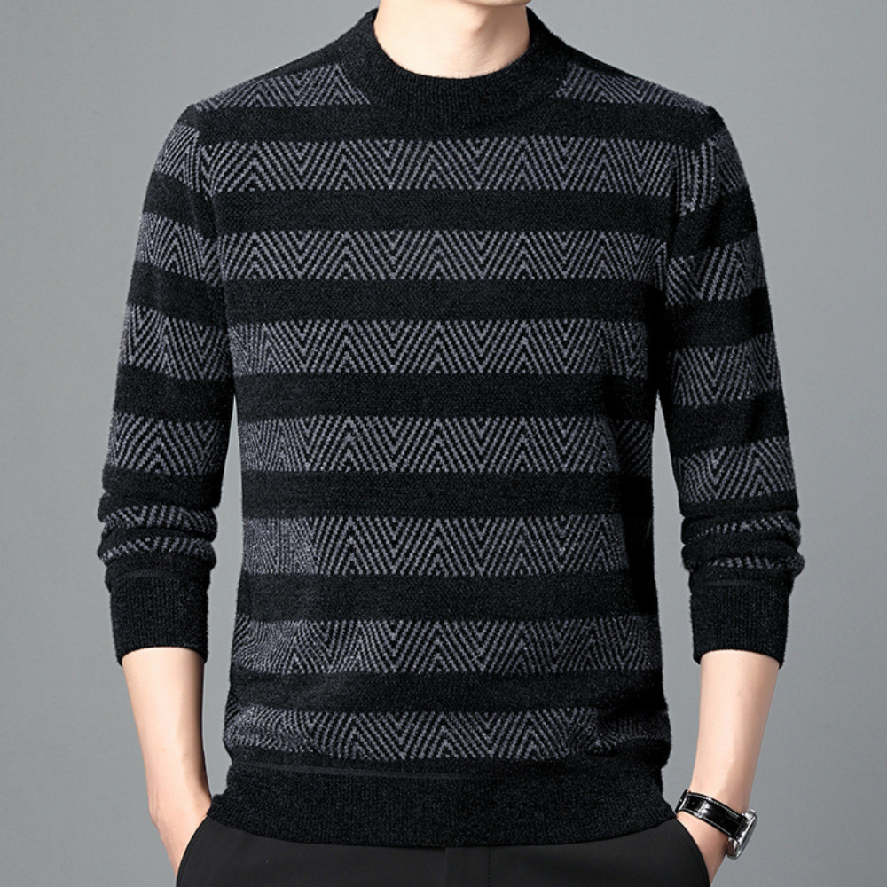 Pull Homme Élégant en Laine Fine - PanierRoyale