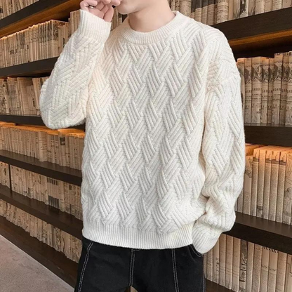 Pull Tricoté Homme Oversize Confortable - PanierRoyale