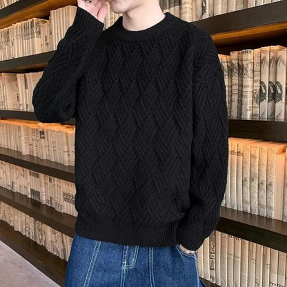 Pull Tricoté Homme Oversize Confortable