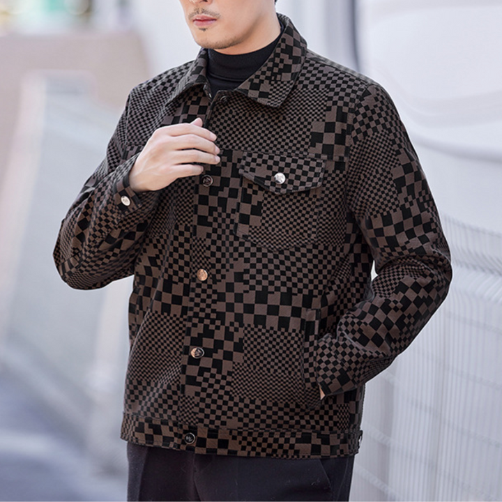 Veste Décontractée à Carreaux - vue 2