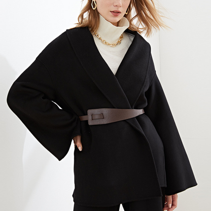 Aviva - Manteau Élégant avec Ceinture pour Femmes