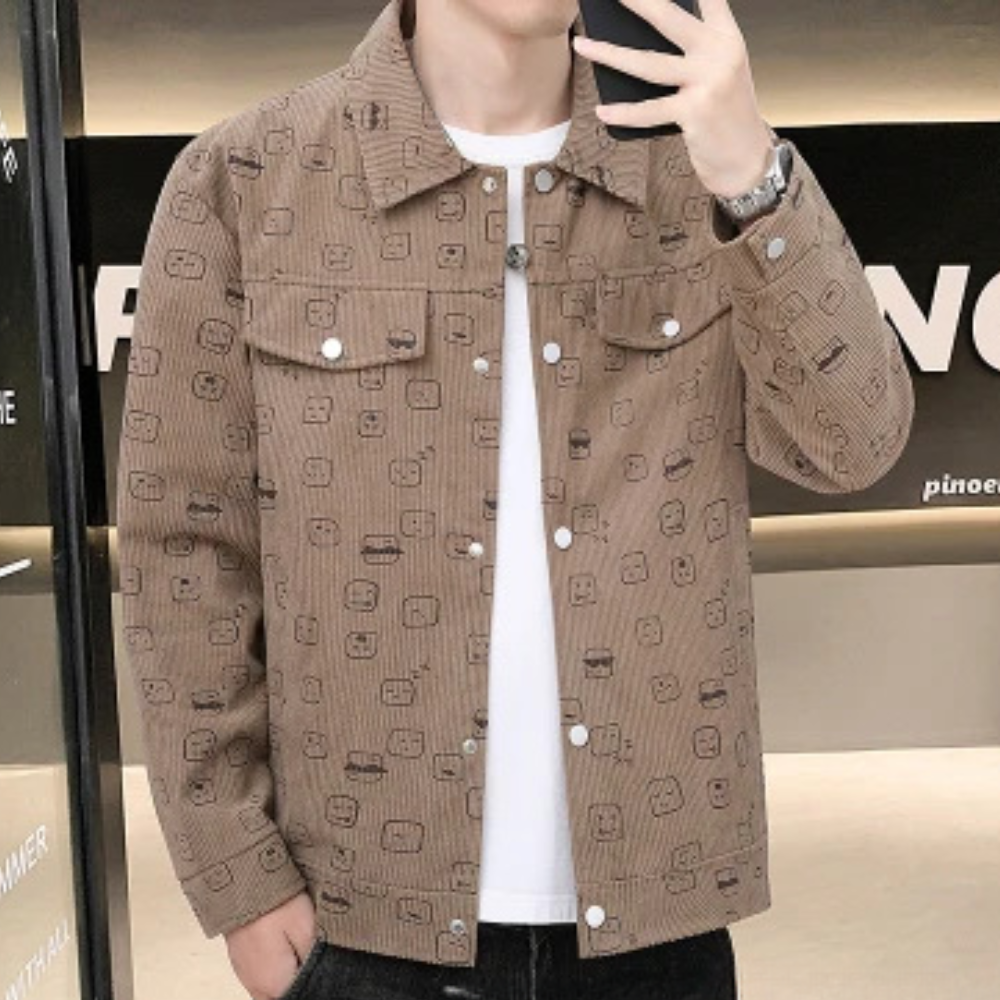 Veste en velours côtelé tendance - vue 6
