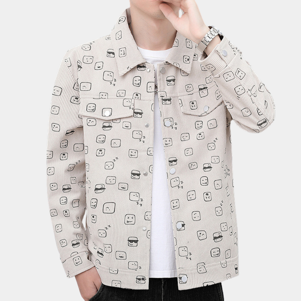 Veste en velours côtelé tendance - vue 4