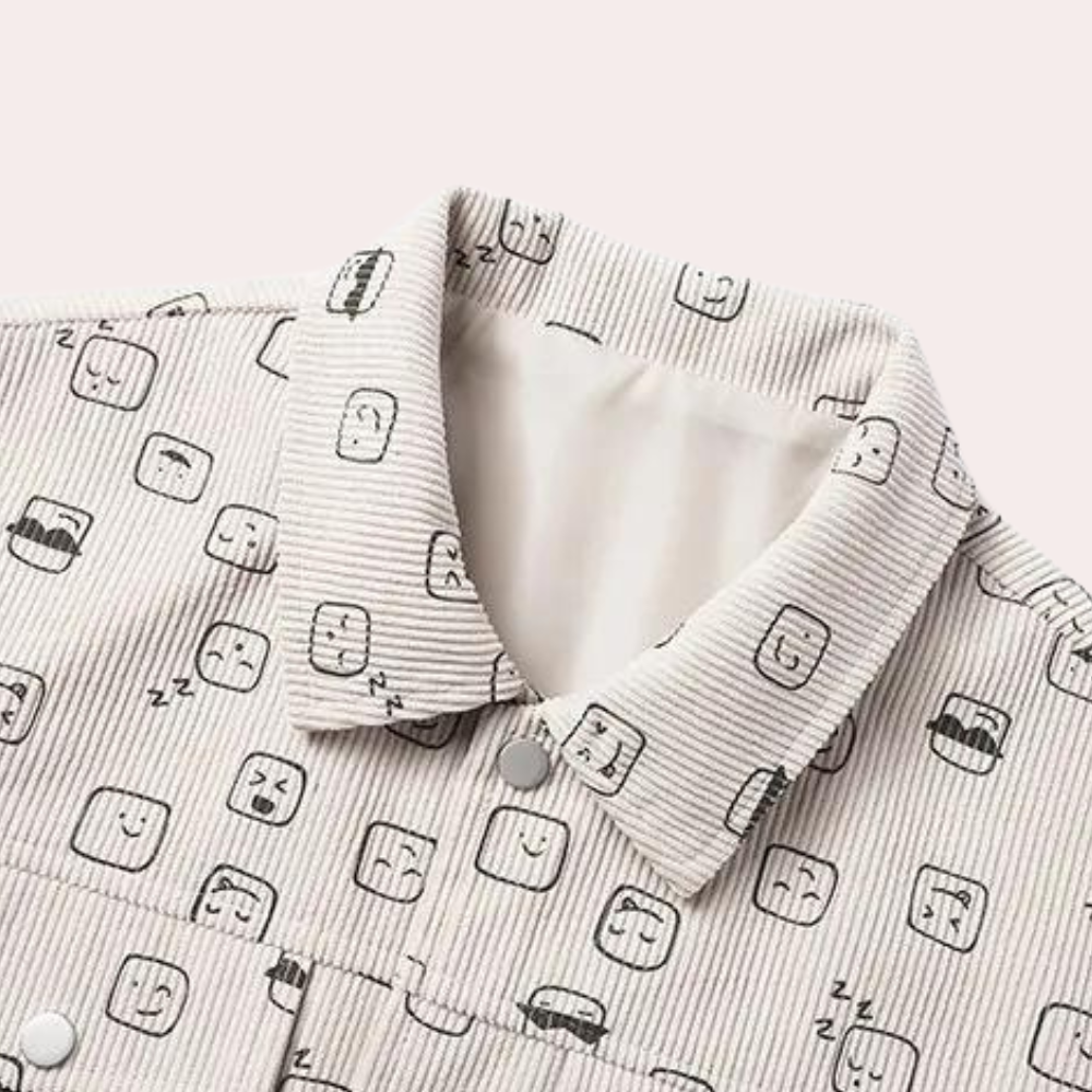 Veste en velours côtelé tendance - vue 2
