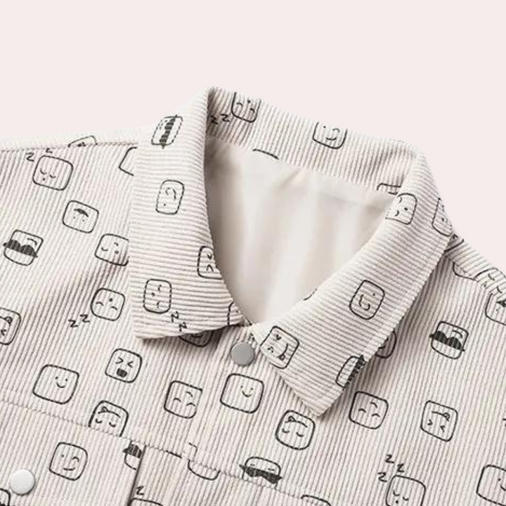 Veste en velours côtelé tendance - vue 2
