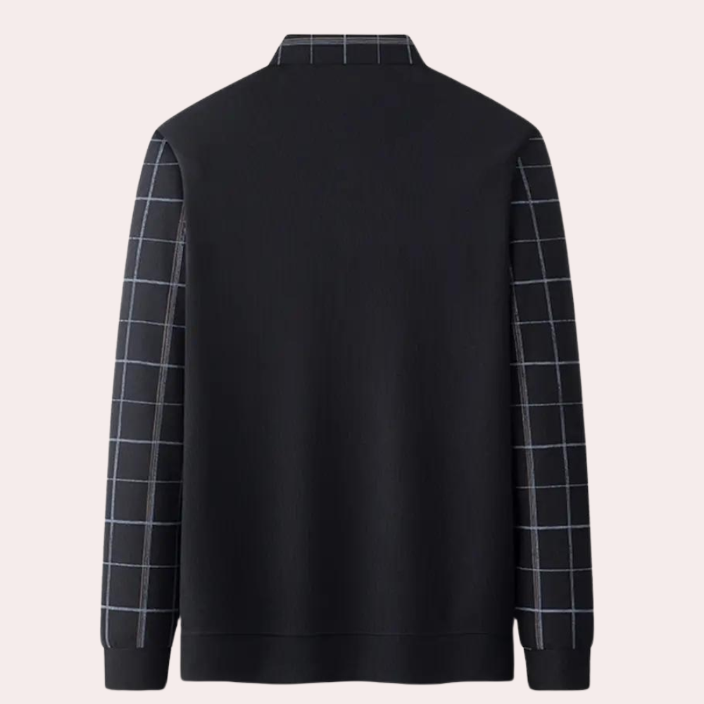 Pull Chemise à Carreaux Élégant