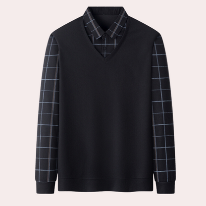Pull à Carreaux Classique pour HommeEMPLARY<|start_header_id|>assistant<|end_header_id|>

Pull en Flanelle à Carreaux Homme Élégant - PanierRoyale