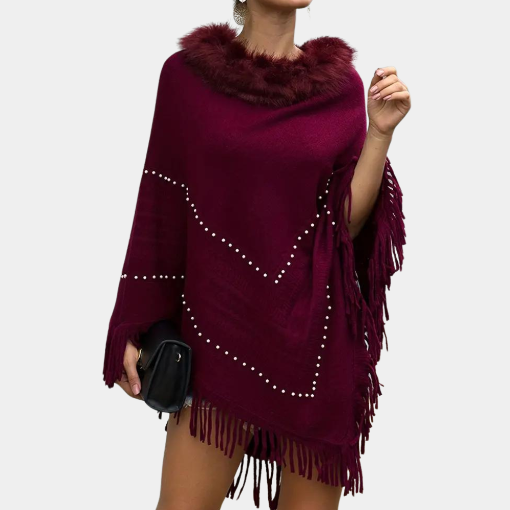 Poncho femme tricoté chic et confortable