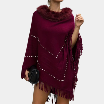 Poncho femme tricoté chic et confortable