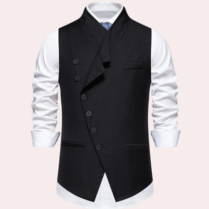 Gilet Homme Cuir Vintage Moderne - PanierRoyale