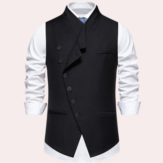 Gilet Homme Cuir Vintage Moderne - PanierRoyale