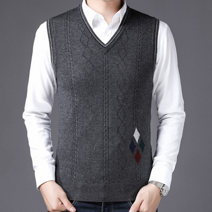 Gilet homme décontracté col V confortable