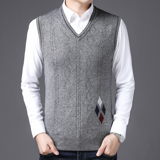 Gilet homme décontracté col V confortable - PanierRoyale