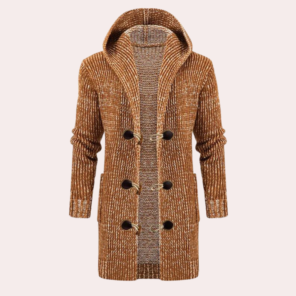 Gilet à Capuche Tricoté Chaud pour Homme - PanierRoyale