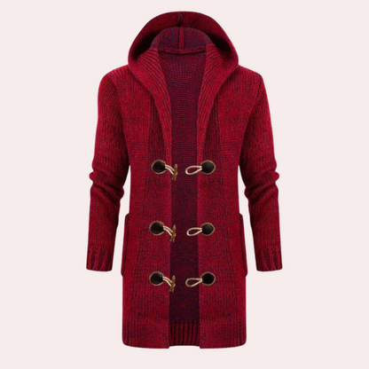 Gilet à Capuche Tricoté Chaud pour Homme