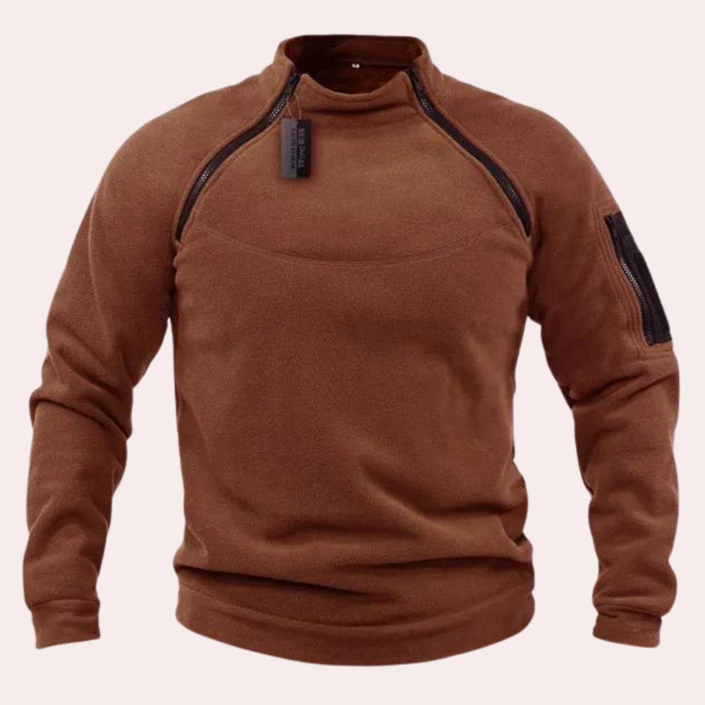 Pull Homme Décontracté à Manches Longues Élastique