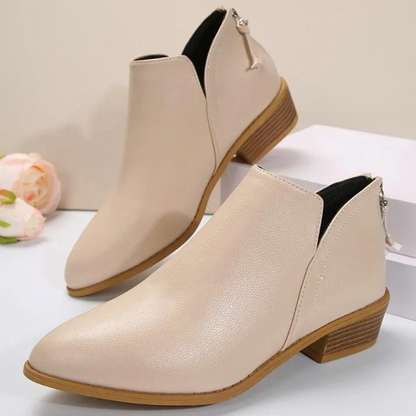 Bottines Femmes à Bout Pointu Élégantes