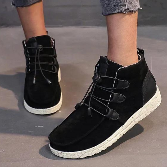 Bottines Femmes Lacets Hauts et Élégantes - PanierRoyale