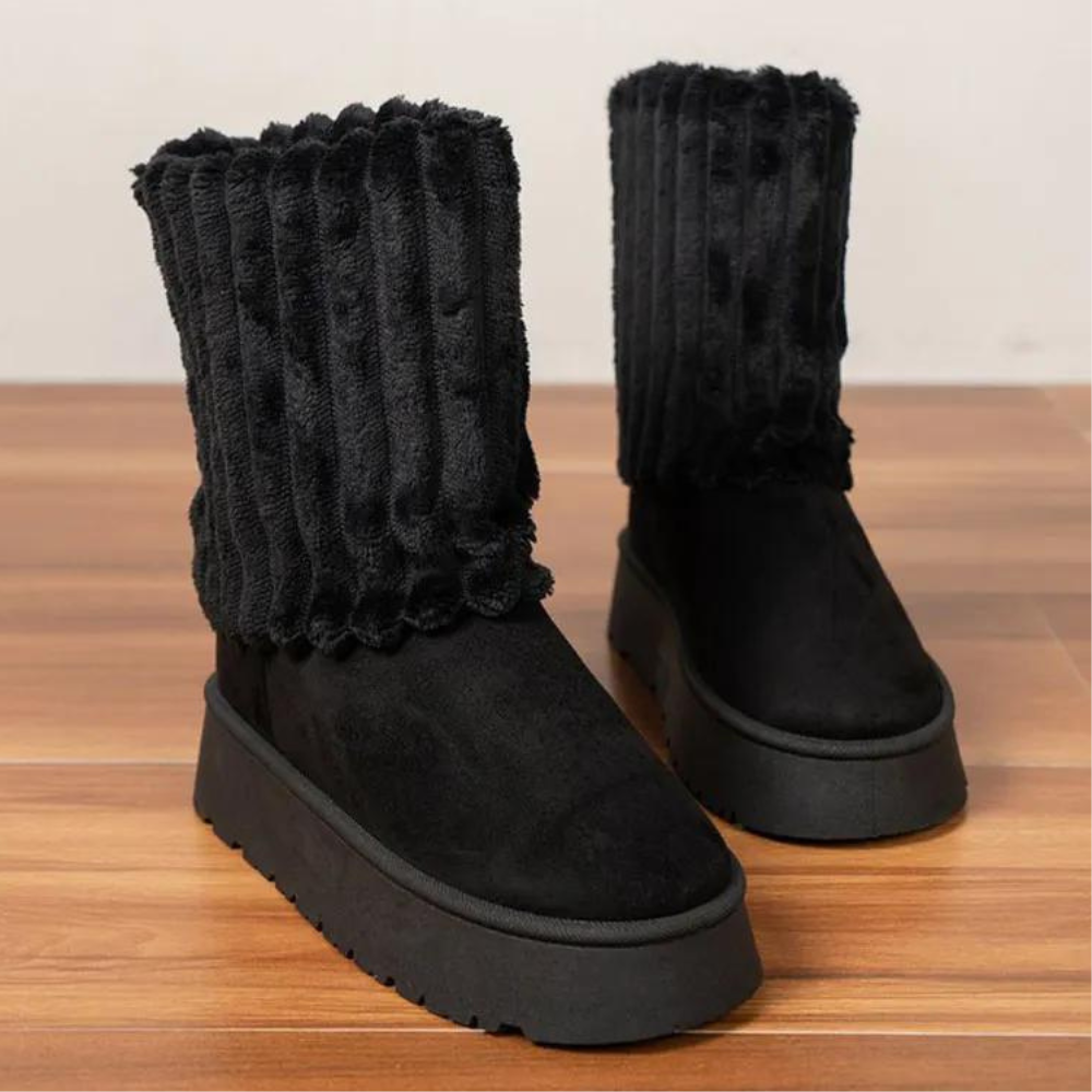 Bottes de Neige Femmes Chaussures Hiver Élégantes - PanierRoyale