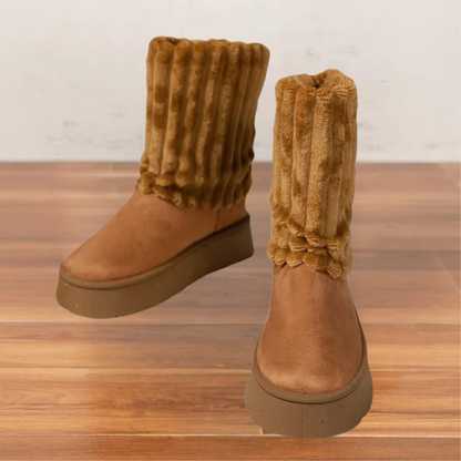 Bottes de Neige Femmes Chaussures Hiver Élégantes