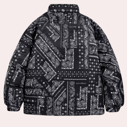 Maslen - Manteau Réversible en Imprimé Paisley
