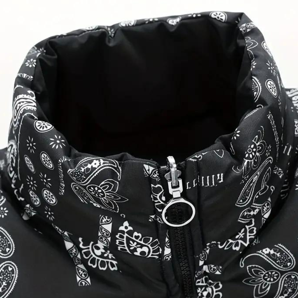 Maslen - Manteau Réversible en Imprimé Paisley