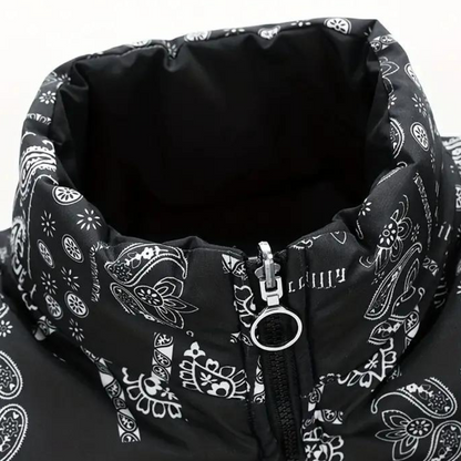 Maslen - Manteau Réversible en Imprimé Paisley