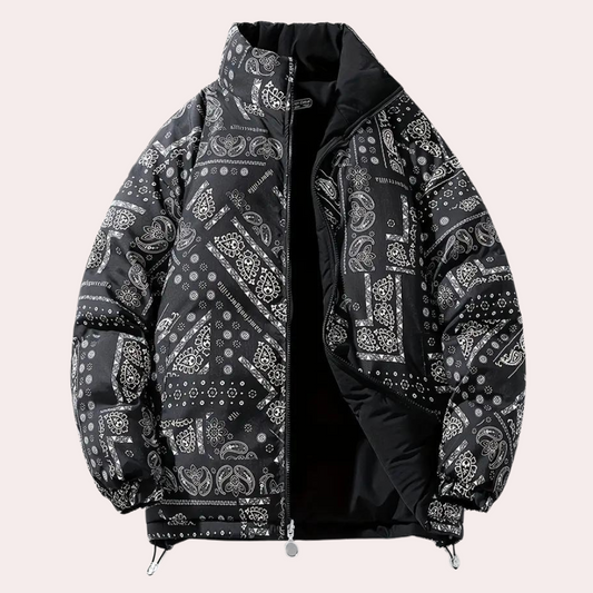 Maslen - Manteau Réversible en Imprimé Paisley
