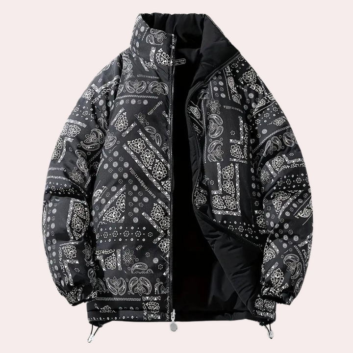 Manteau Réversible en Imprimé Paisley