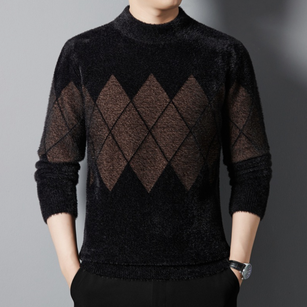 Pull en Maille Homme Élégant et Confortable