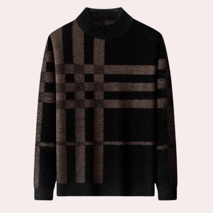 Pull Homme Tricoté Élastique Confortable