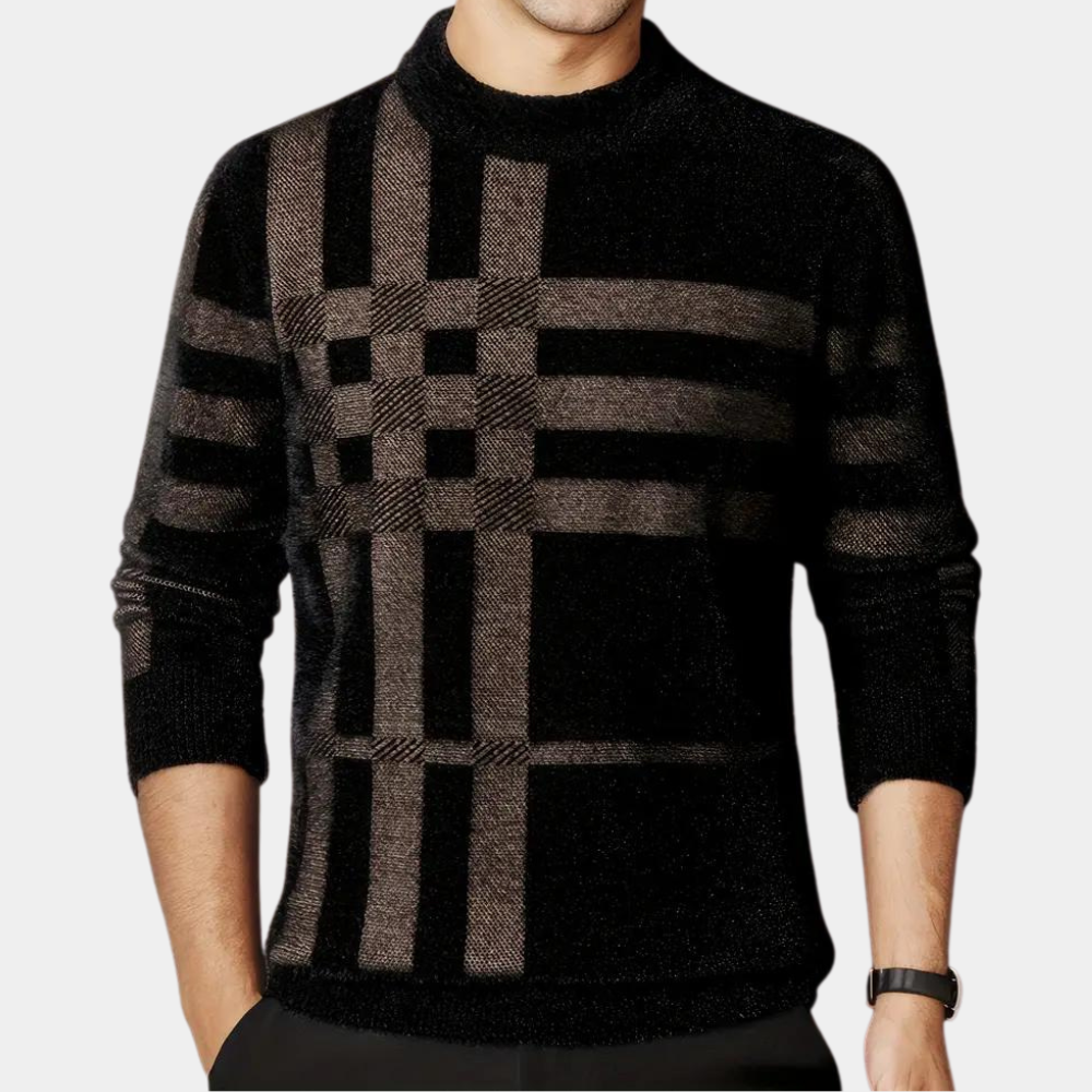 Pull Homme Tricoté Élastique Confortable - PanierRoyale