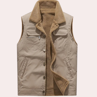 Gilet Homme Doublure Polaire Chaude et Légère