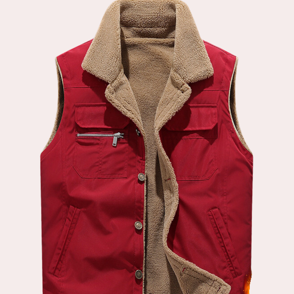 Gilet Homme Doublure Polaire Chaude et Légère