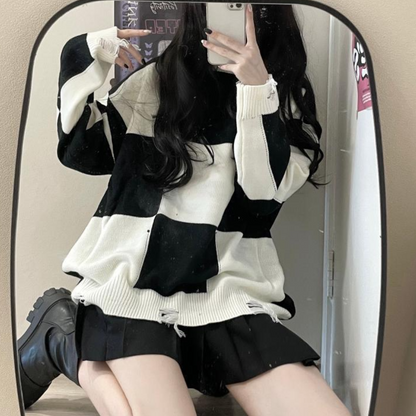Pull Femme Col Rond Chaud et Élégant pour Hiver - PanierRoyale