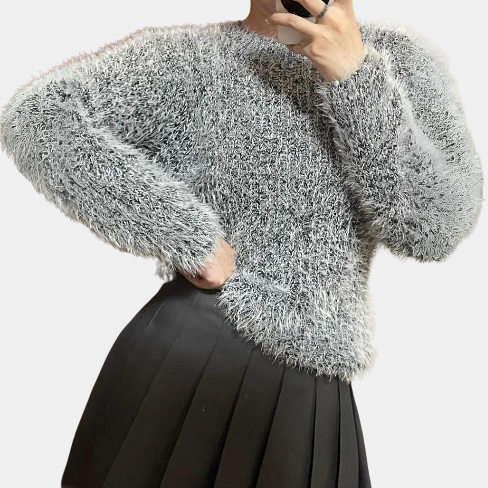 Pull en Peluche Doux et Confortable pour Femme - PanierRoyale