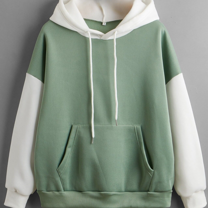 Sweat à capuche femme décontracté avec cordon de serrage