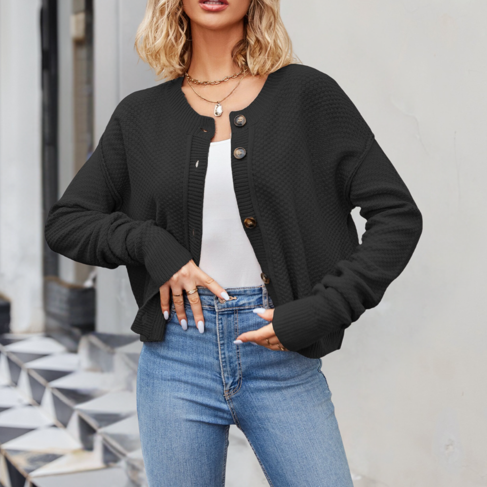 Cardigan Femme Élégant Tricot Doux - PanierRoyale