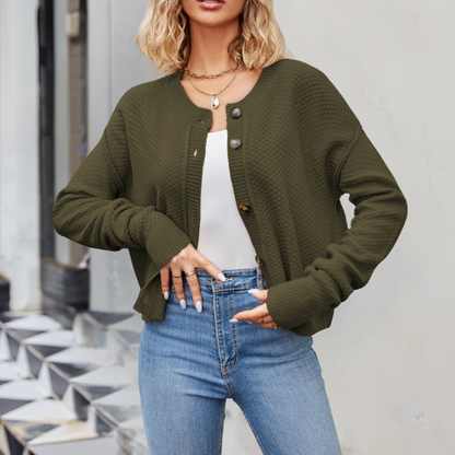 Cardigan Femme Élégant Tricot Doux