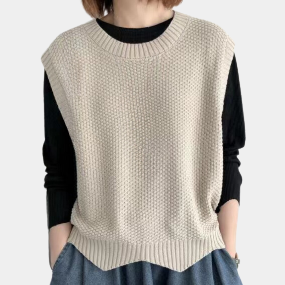 Gilet femme tricoté élégant et chaud - PanierRoyale