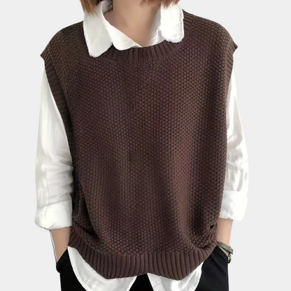 Gilet femme tricoté élégant et chaud